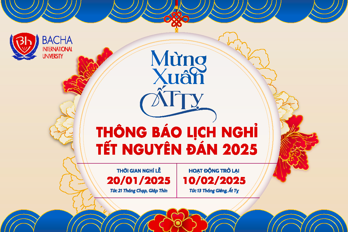 Thông báo lịch nghỉ Tết Nguyên đán Ất Tỵ 2025